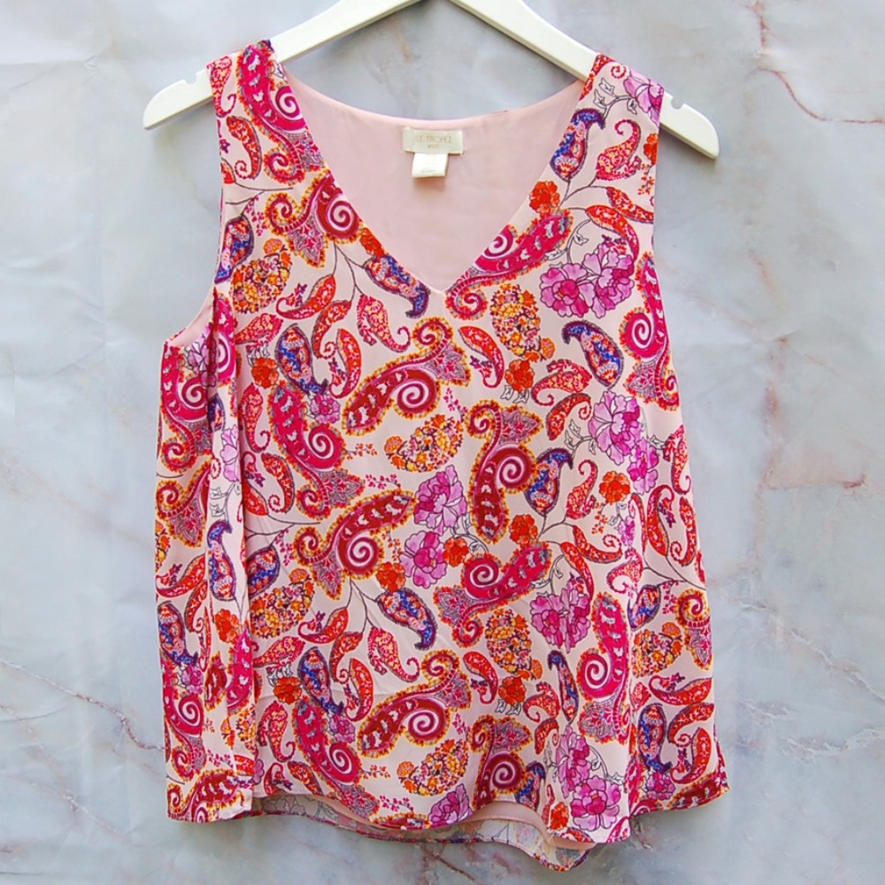 St. Tropez West - Pink Paisley Top